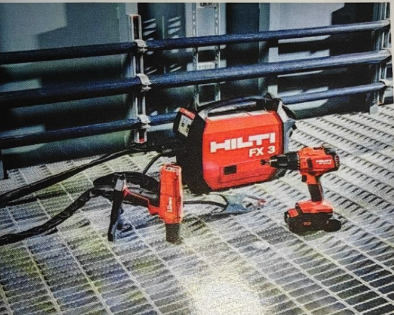 Alat pengunci peleburan tanpa wayar FX3-A Hilti mempermudah kerja pemasangan keluli dikimpal